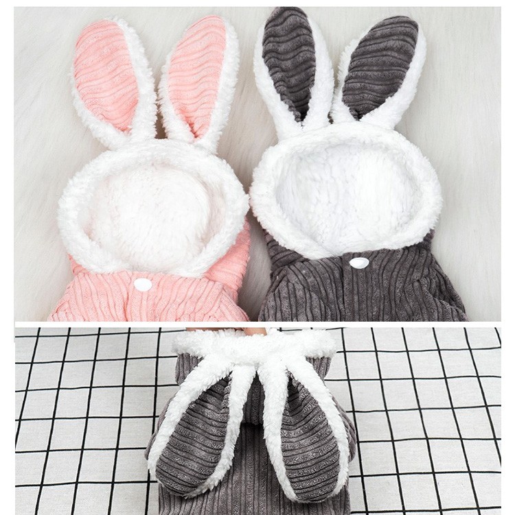 【QIDINA】寵物保暖變身兔子裝(4尺寸任選)