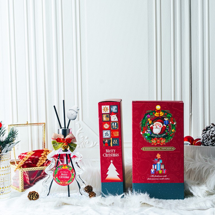 【QIDINA】冬季限定聖誕樹款 香氛珪藻土擴香瓶 無酒精配方