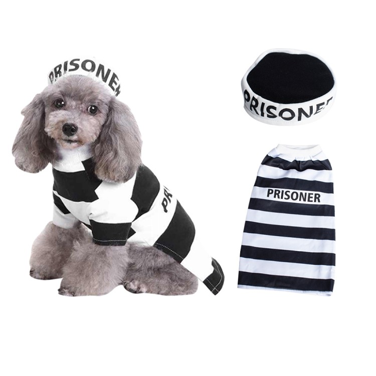 【QIDINA】超萌警匪寵物衣服-F