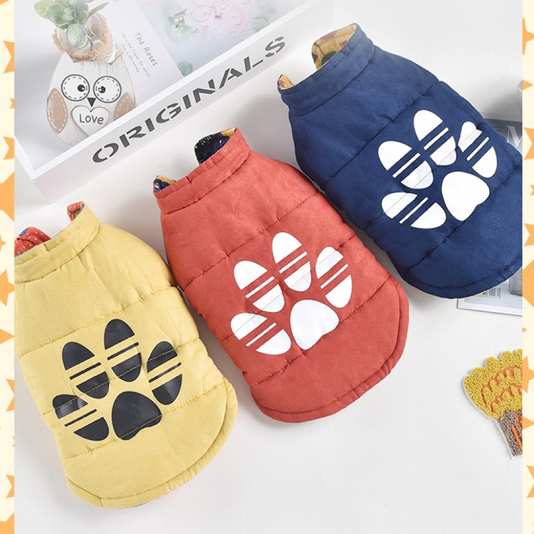 【QIDINA】寵物質感雙面可穿鋪棉保暖衣-G