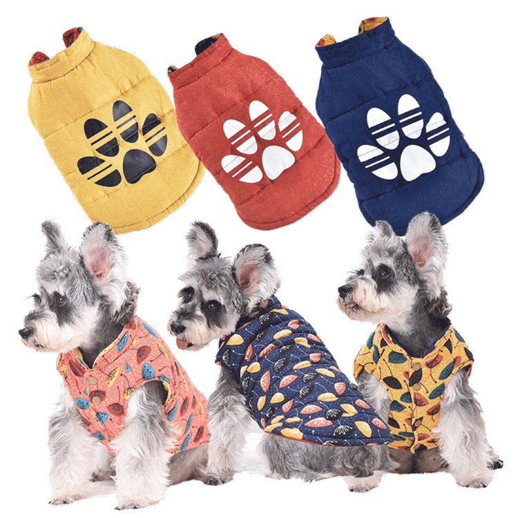 【QIDINA】寵物質感雙面可穿鋪棉保暖衣-G