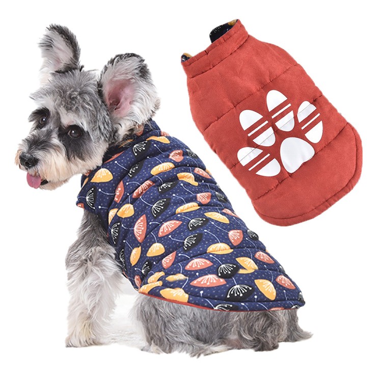 【QIDINA】寵物質感雙面可穿鋪棉保暖衣-G