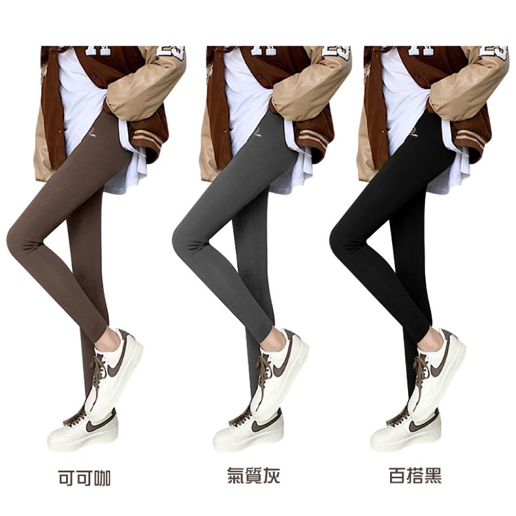 【QIDINA】秋冬升級內刷毛加厚保暖顯瘦鯊魚褲-I