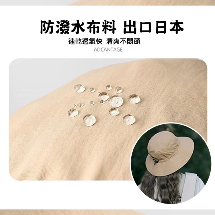 【QIDINA】自帶收納輕便防曬遮陽帽漁夫帽-P