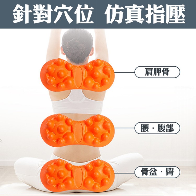 【QIDINA】全身穴位深度指壓舒展按摩器靠墊-B