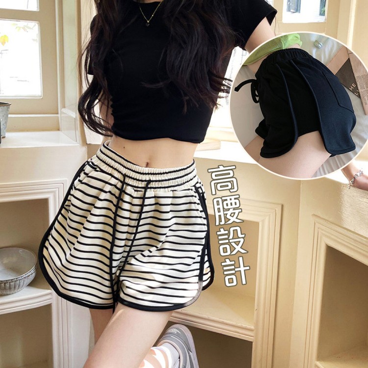 【QIDINA】時尚休閒彈力居家外出棉質短褲-Q