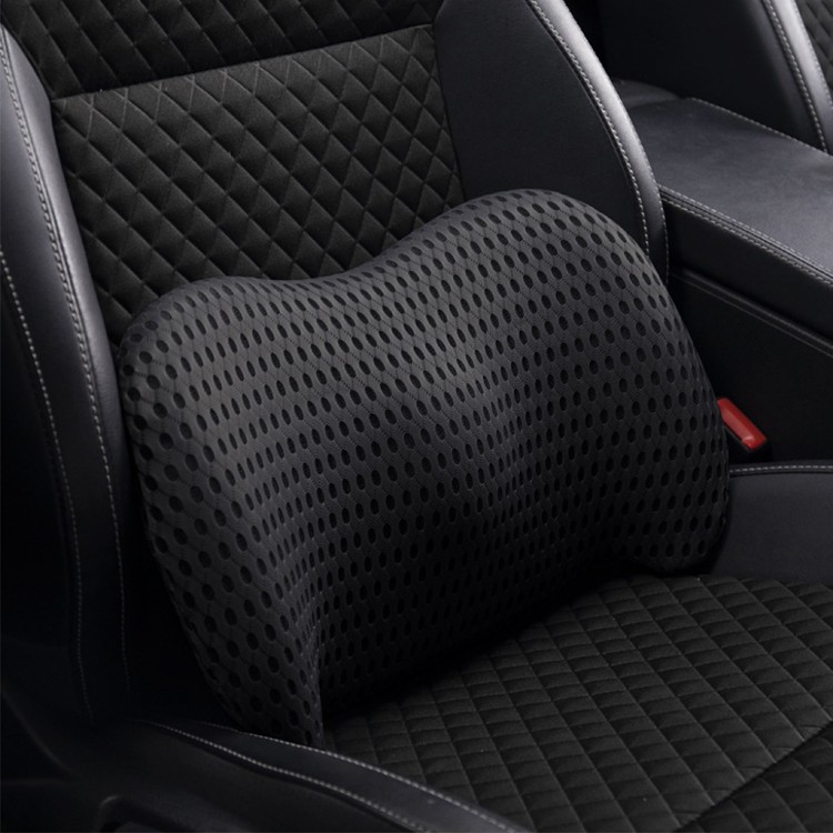 【QIDINA】4D質感網格透氣記憶棉車用辦公尾椎枕-C