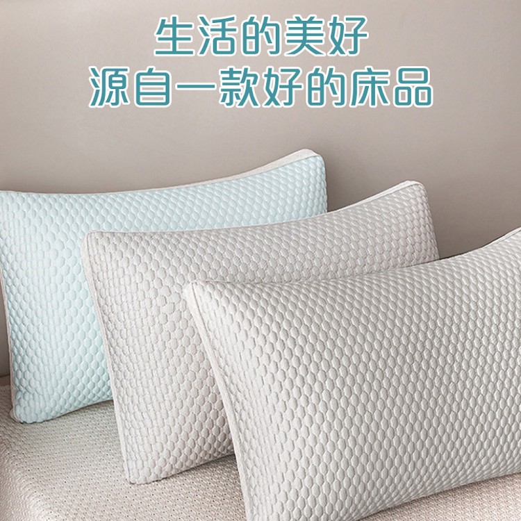 【QIDINA】涼感冰絲舒適柔軟蓬鬆水洗冰涼枕-D