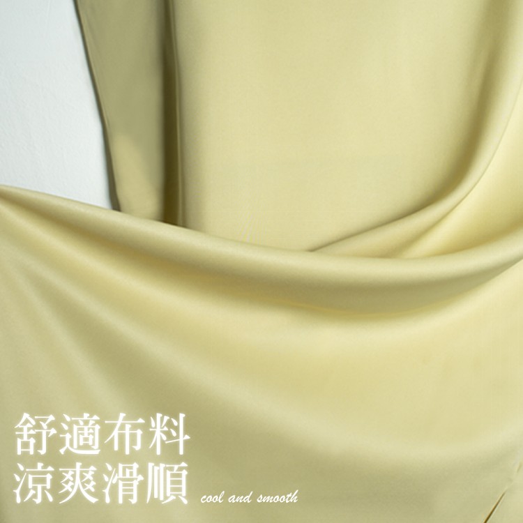 【QIDINA】質感外出居家兩穿長版滑順寬鬆連身裙-K