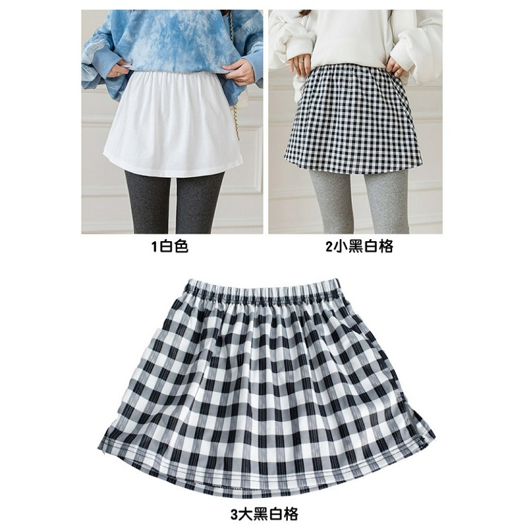 【QIDINA】韓版秋冬超百搭質感遮屁神器/遮屁裙 格紋裙-G