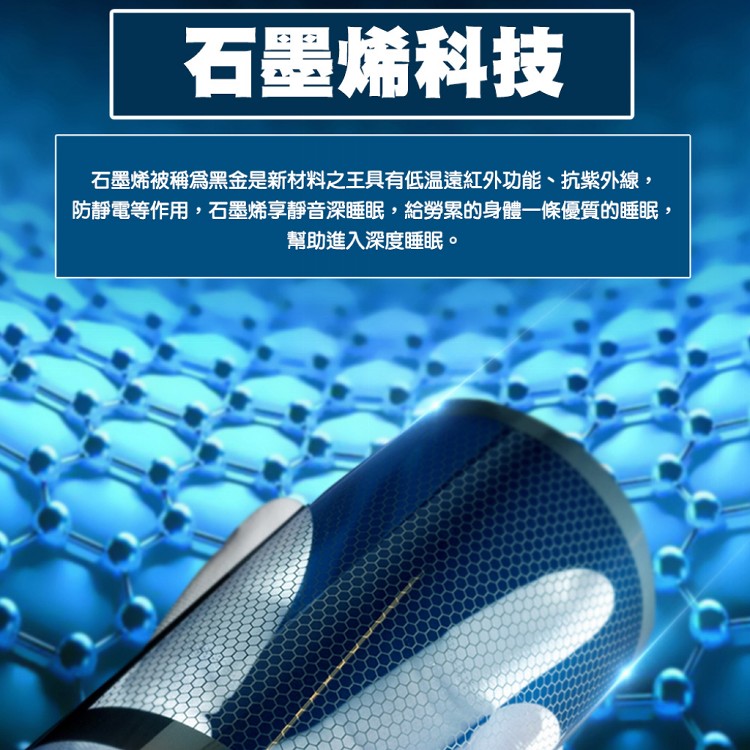 【QIDINA】可水洗石墨烯舒壓好好眠枕-B