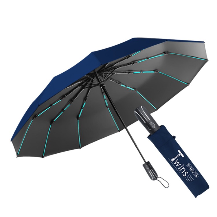 【QIDINA】質感抗風16骨摺疊傘自動傘-B TDN