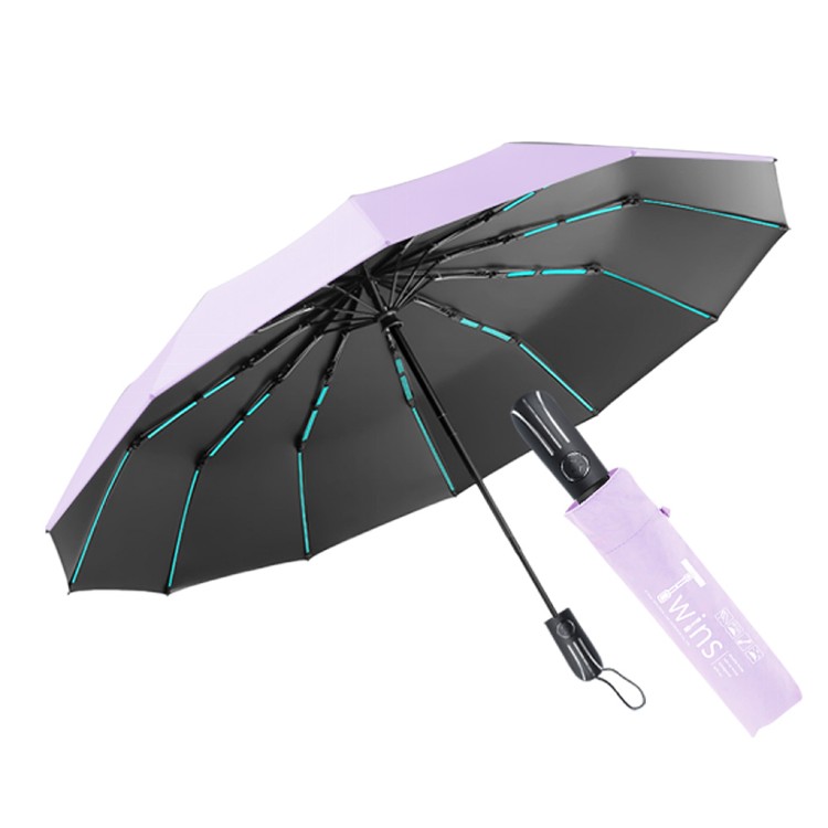 【QIDINA】質感抗風16骨摺疊傘自動傘-B TDN