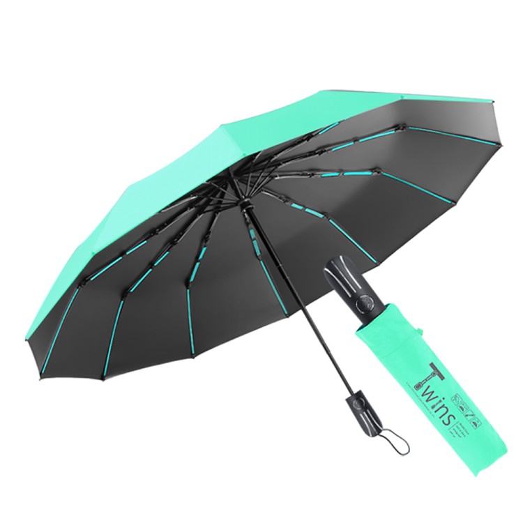 【QIDINA】質感抗風16骨摺疊傘自動傘-B TDN