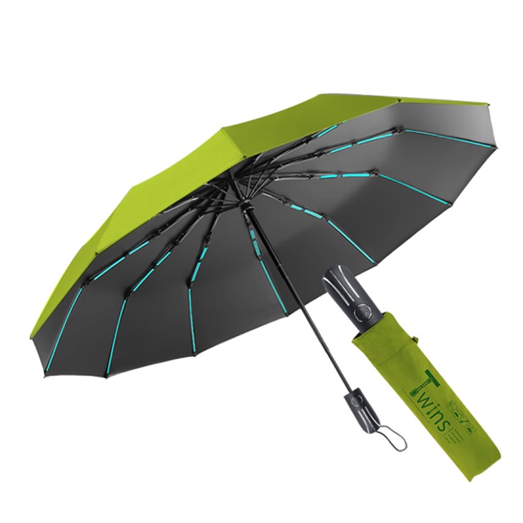 【QIDINA】質感抗風16骨摺疊傘自動傘-B TDN