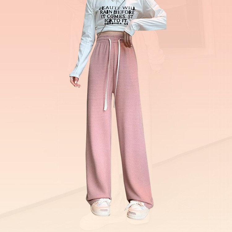 【QIDINA】秋冬質感百搭寬鬆顯瘦百搭保暖褲-J