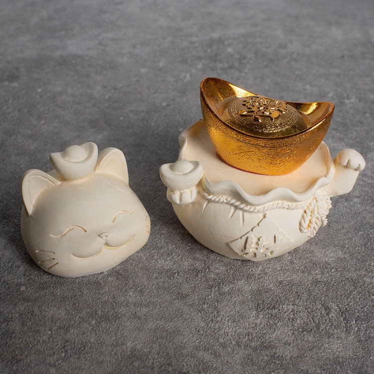 【QIDINA】MIT五行開運貓除濕防霉珪藻土塊