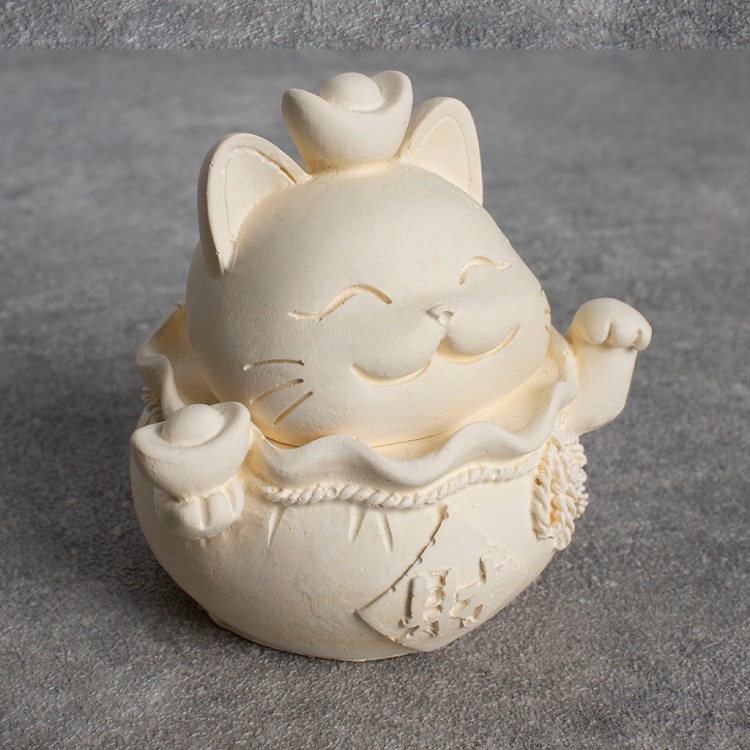 【QIDINA】MIT五行開運貓除濕防霉珪藻土塊