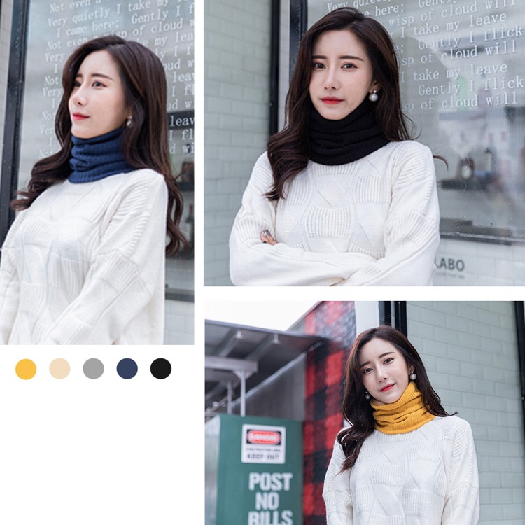 【QIDINA】韓式百搭雙層毛絨超保暖男女圍脖-B