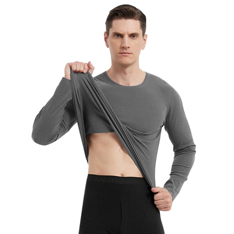 【QIDINA】刷毛蓄熱男女款保暖發熱衣-D