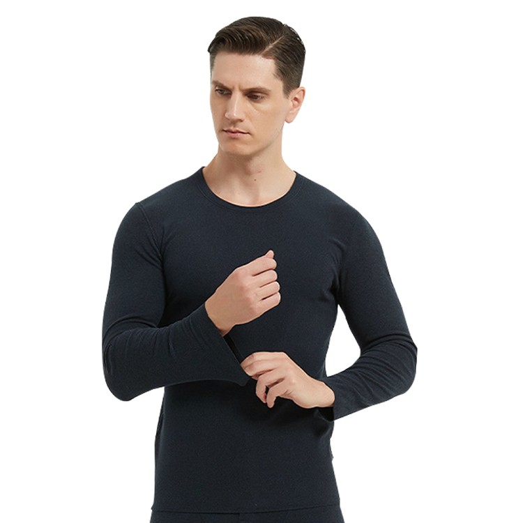 【QIDINA】刷毛蓄熱男女款保暖發熱衣-D