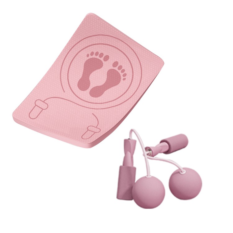 【QIDINA】升級加厚超強靜音跳繩墊超慢跑墊 贈 無線跳繩 與 綁繩