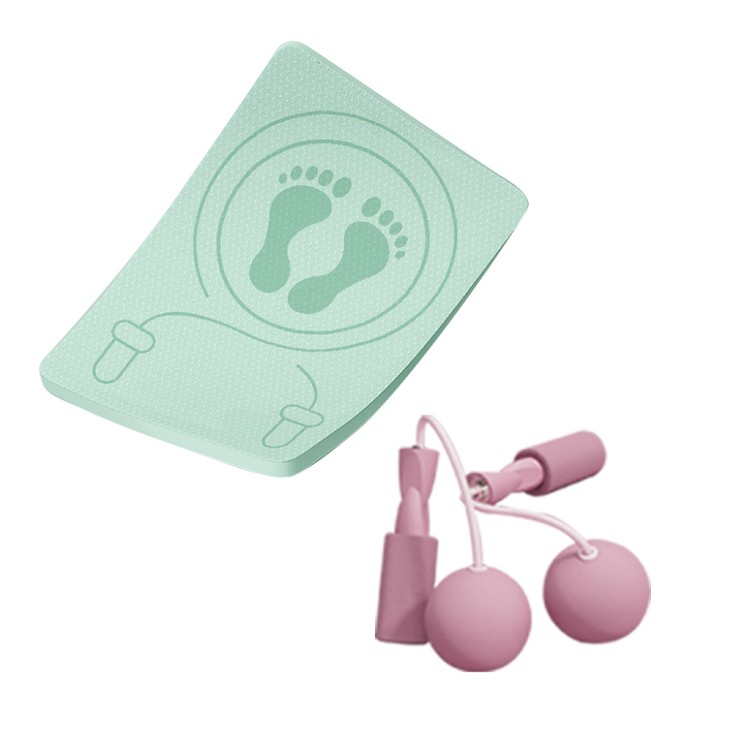 【QIDINA】升級加厚超強靜音跳繩墊超慢跑墊 贈 無線跳繩 與 綁繩