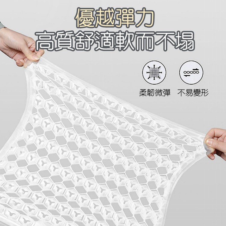 【QIDINA】高質感冰絲降溫立體冷凝車用辦公坐墊-C