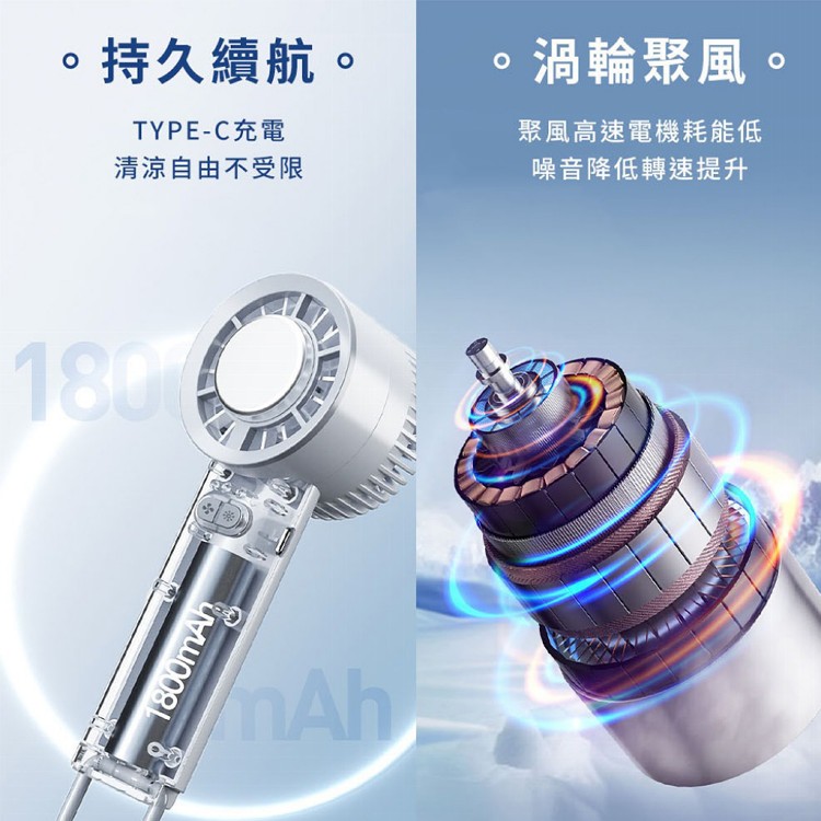 【QIDINA】升級款冰鎮輕巧製冷隨身風扇-B