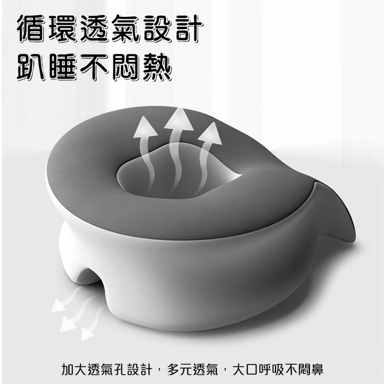 【QIDINA】超好睡趴睡人體工學涼感布記憶棉枕-I