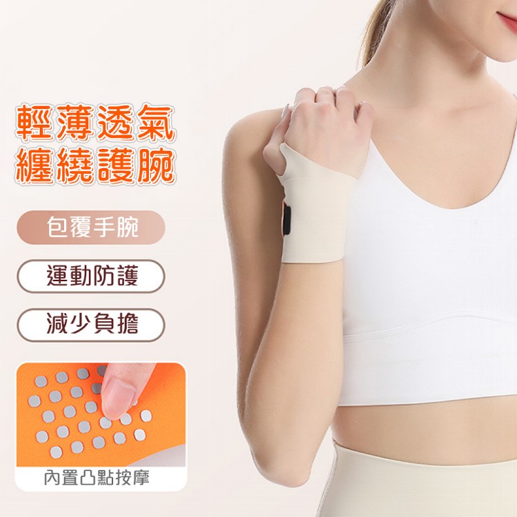【QIDINA】彈力包覆加壓親膚手腕支撐護腕-A