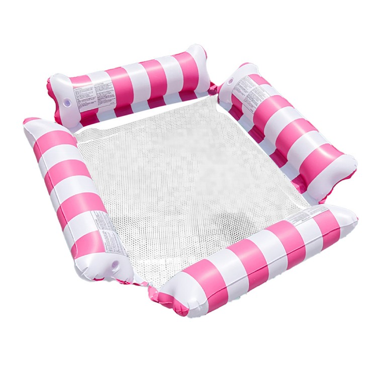 【QIDINA】升級四管超大水上漂浮吊床贈充氣筒 泳圈-A