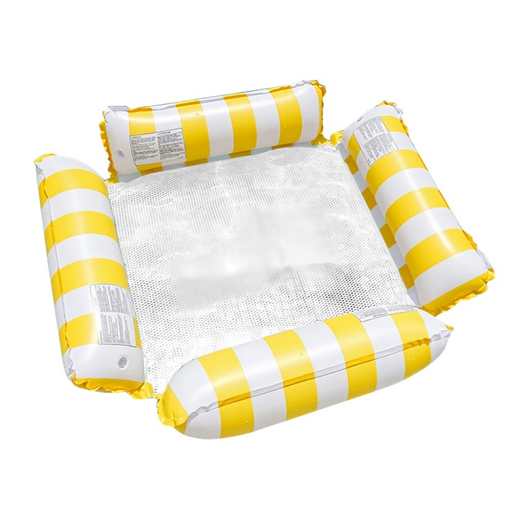 【QIDINA】升級四管超大水上漂浮吊床贈充氣筒 泳圈-A