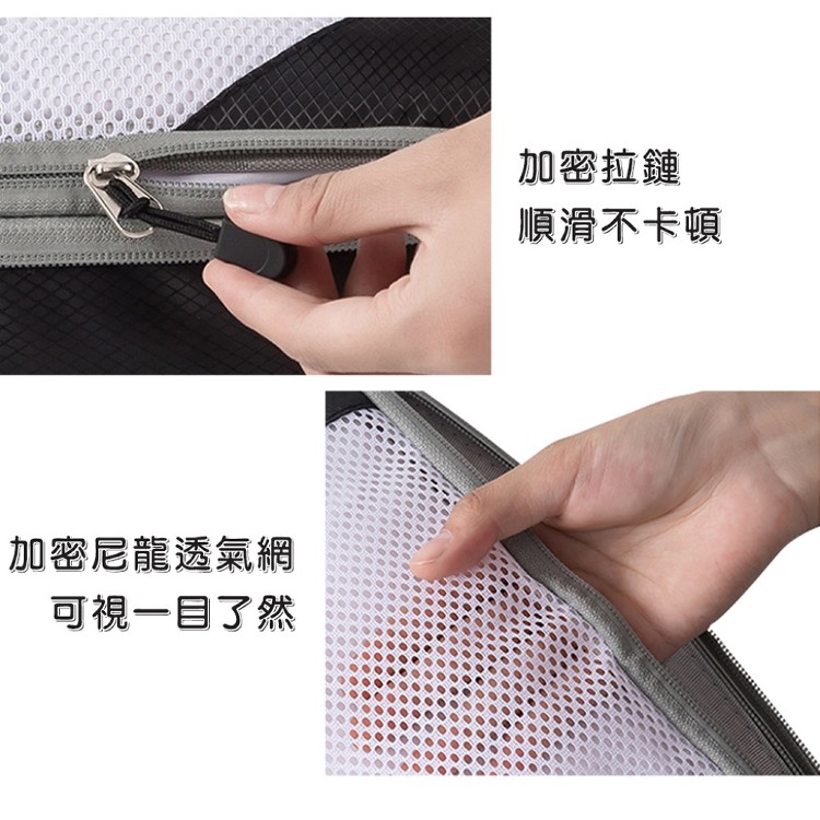 【QIDINA】韓式升級質感加厚衣物4件組大容量壓縮袋-F