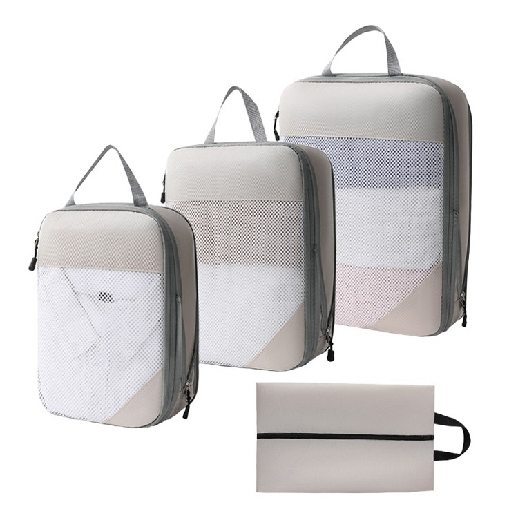 【QIDINA】韓式升級質感加厚衣物4件組大容量壓縮袋-F