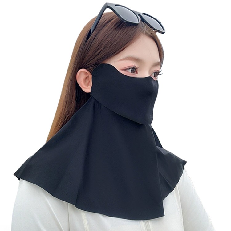 【QIDINA】超親膚冰絲涼感透氣防曬護頸面罩-B