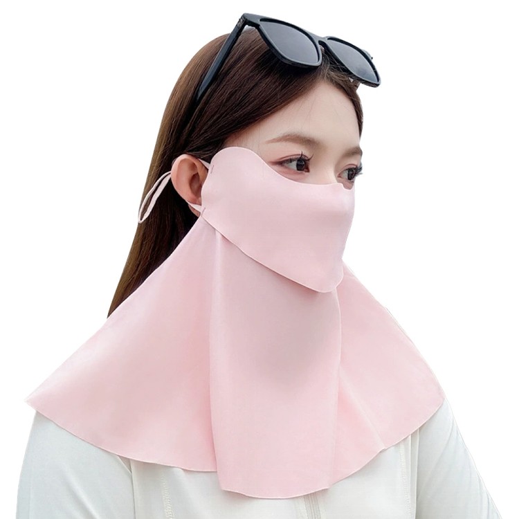 【QIDINA】超親膚冰絲涼感透氣防曬護頸面罩-B