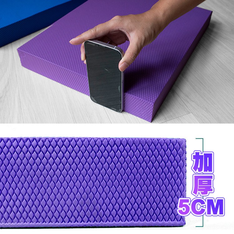 【QIDINA】升級超厚健身瑜珈輔助支撐墊加贈彈力帶 板-C