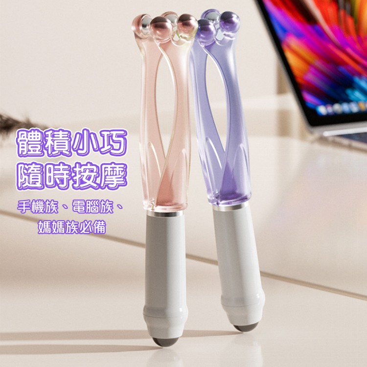 【QIDINA】升級4珠滾輪手部按摩神器 棒-M