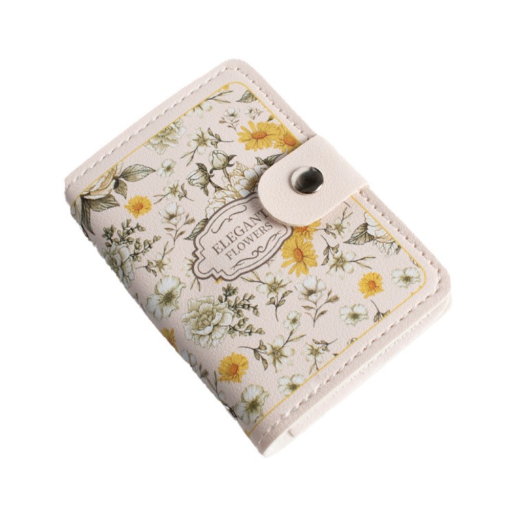 【QIDINA】超實用20張唯美復古皮革卡片收納夾 包-G