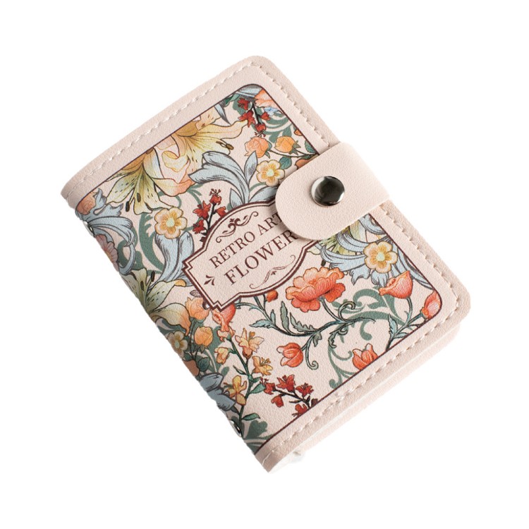 【QIDINA】超實用20張唯美復古皮革卡片收納夾 包-G