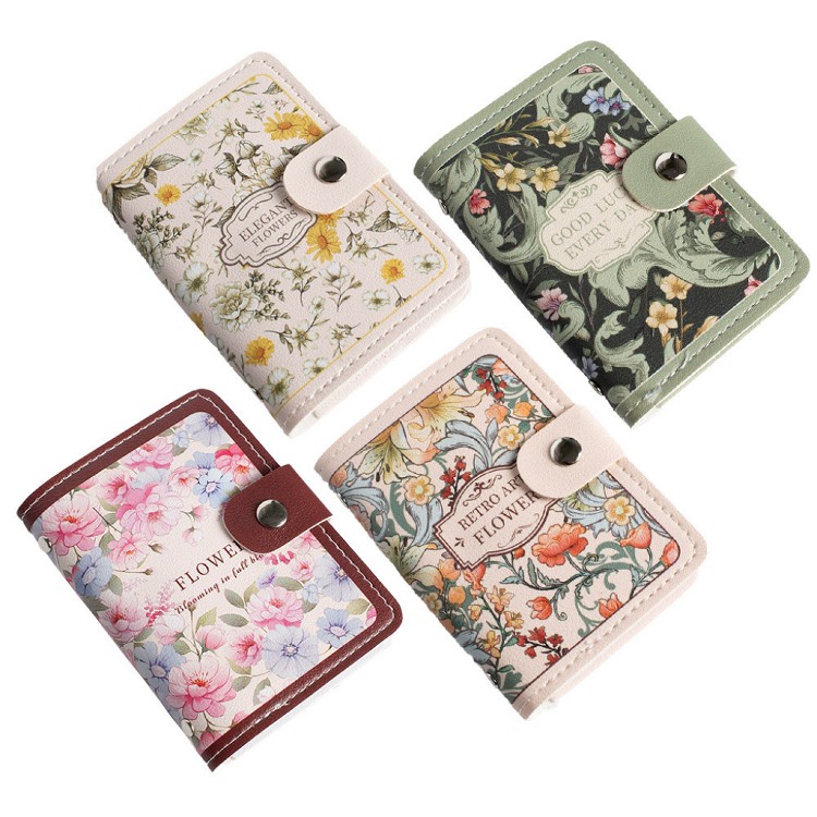 【QIDINA】超實用20張唯美復古皮革卡片收納夾 包-G