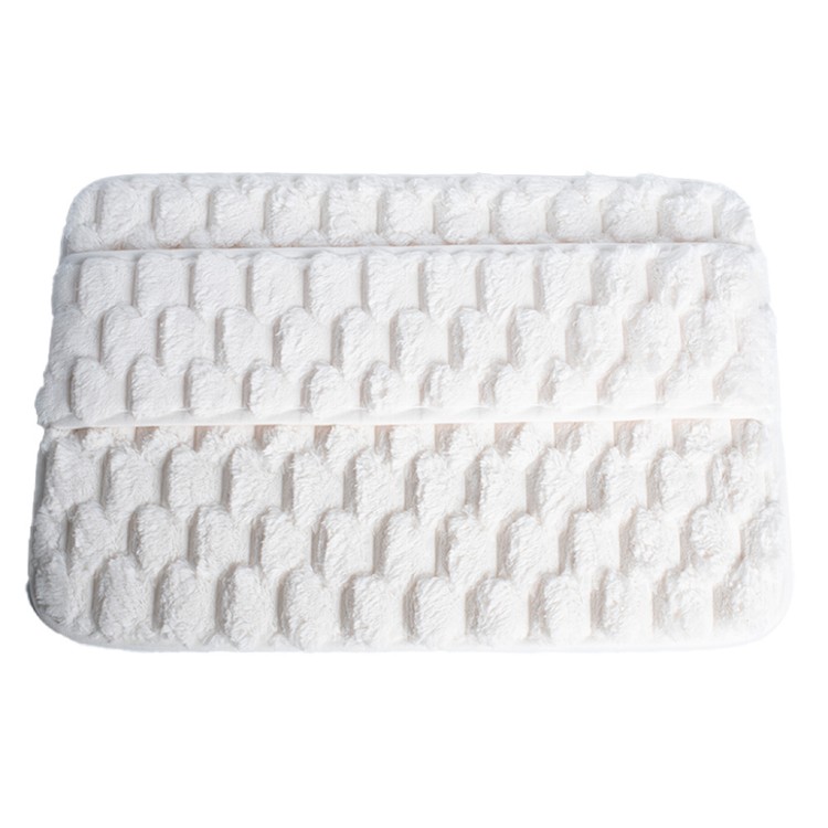 【QIDINA】雲朵絨厚款軟綿綿吸水地墊-A