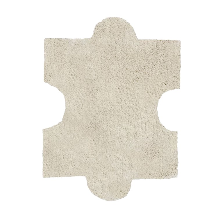 【QIDINA】質感奶茶色系超柔軟免黏貼拼接地墊-B