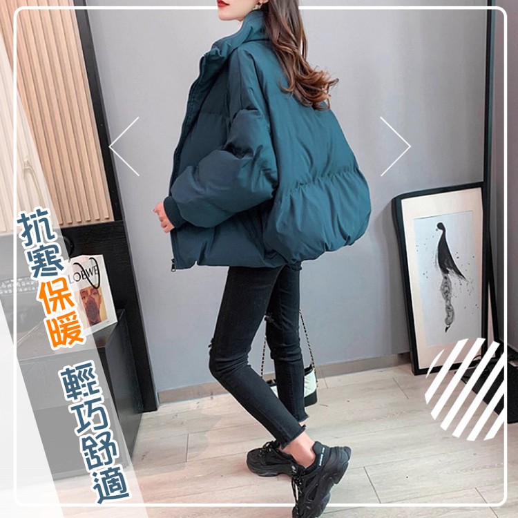 【QIDINA】加厚鋪棉時尚輕薄保暖外套-G