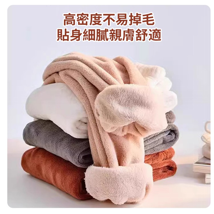 【QIDINA】軟綿綿保暖珊瑚絨居家褲-2PD