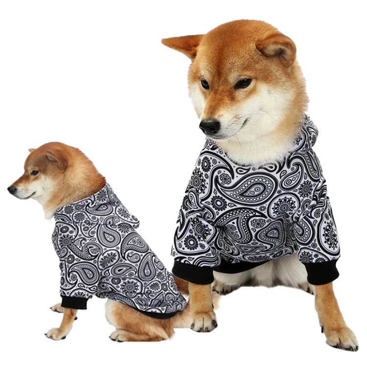 【QIDINA】中大狗帥氣連帽刷毛保暖寵物衣-K