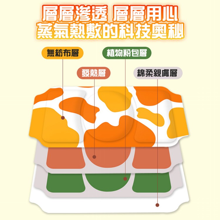 【QIDINA】草本溫熱舒緩放鬆腰腹熱敷貼 暖包-B