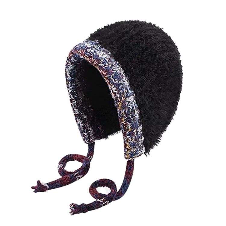 【QIDINA】人氣款保暖仿兔毛軟綿減齡針織毛帽-2HA