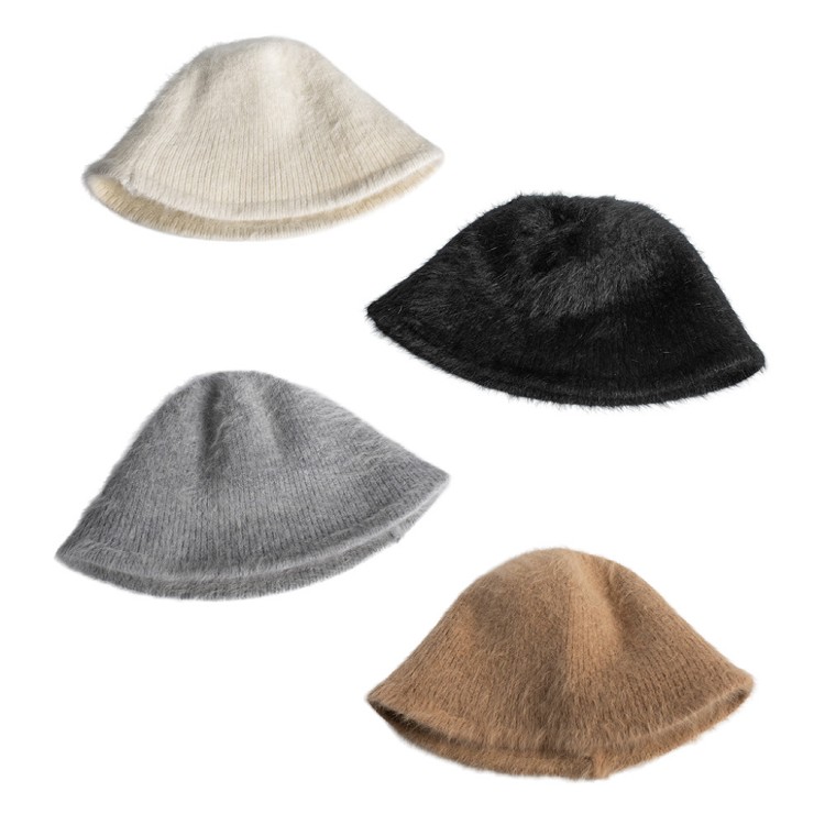 【QIDINA】秋冬必備時尚保暖毛茸茸毛帽-2HB